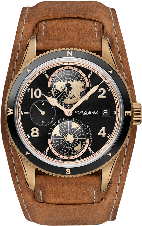 Montblanc 1858 Geosphere - Montblanc 1858 Geosphere Bronze (1000x1000), Png Download