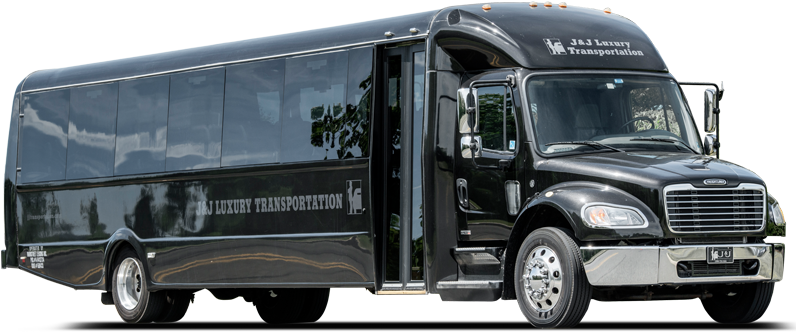 Freightliner 35 Passenger Bus - Freightliner Large Bus Black (800x500), Png Download