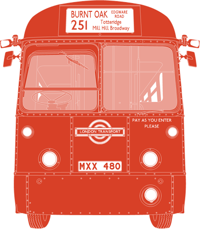 Front Illustration Of Aec Regal Iv Mxx - Aec Regal Vi (408x465), Png Download
