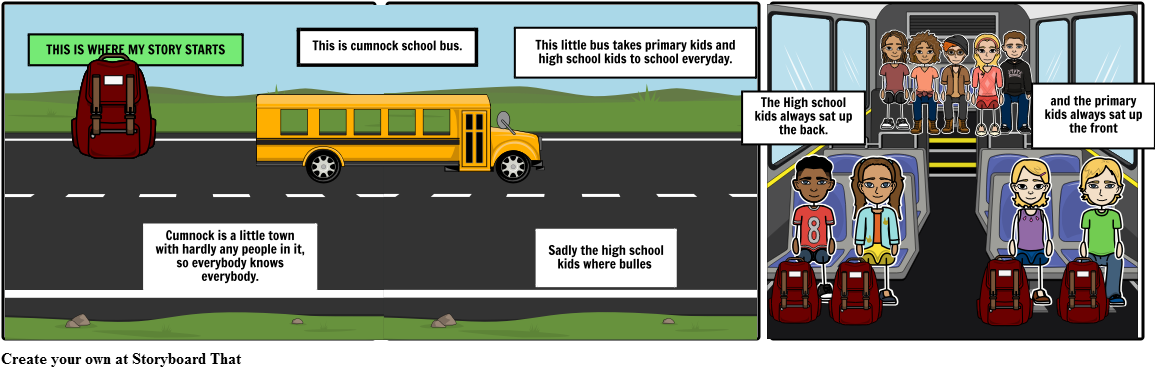 School Bus (1164x385), Png Download