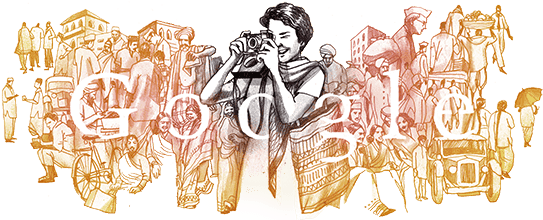 Homai Vyarawalla Google Doodle (550x220), Png Download