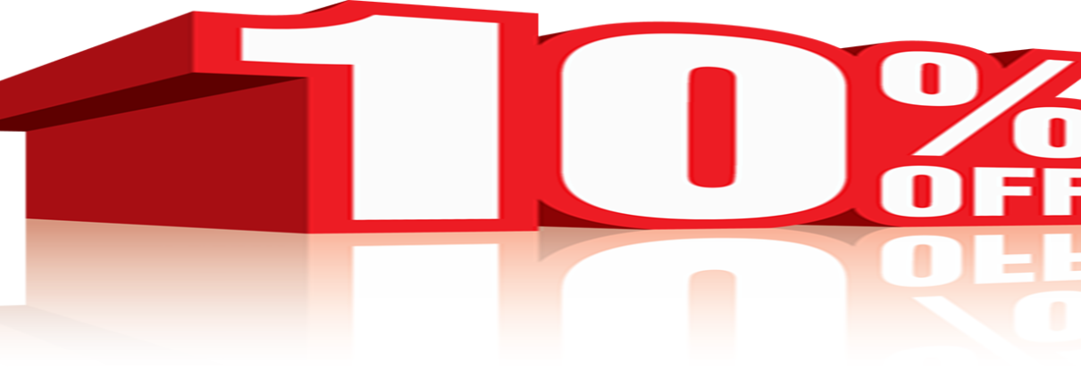 10 Percent Off Discount Sale Icon 2 Copy (1210x423), Png Download