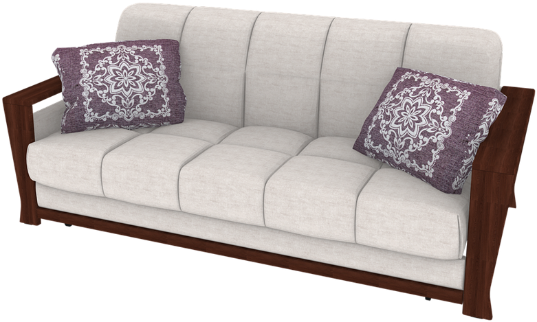 Futon Mattress Vs Regular Mattress - Furniture Transparent (800x518), Png Download