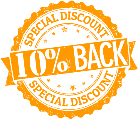 10percentoff - 10 Percent Discount (500x500), Png Download