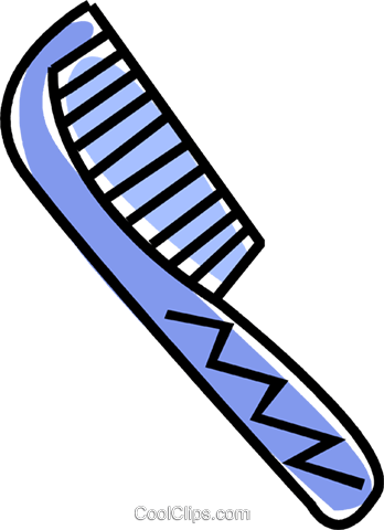 Hair Comb Royalty Free Vector Clip Art Illustration - Breasts Children's Book (348x480), Png Download