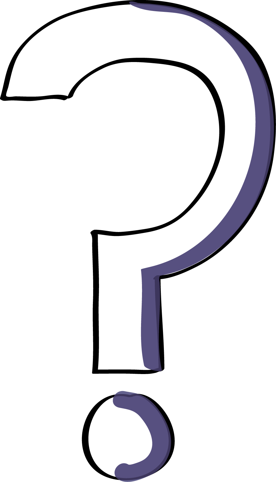 Question Mark - Email (906x1585), Png Download