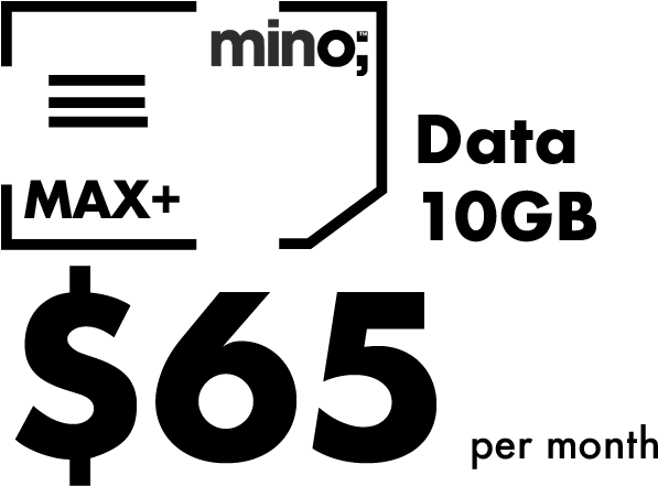 Mino Sim Only Mobile Plans Use Part Of Telstra's 4g - Number (640x488), Png Download