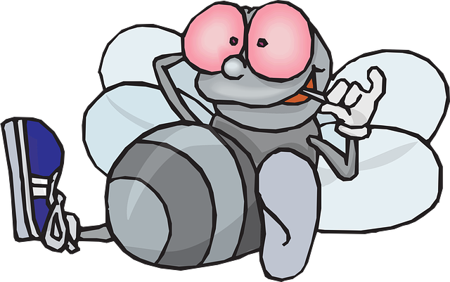 Mosca Vaga Del Pulgón - Lazy Clip Art Png (640x401), Png Download