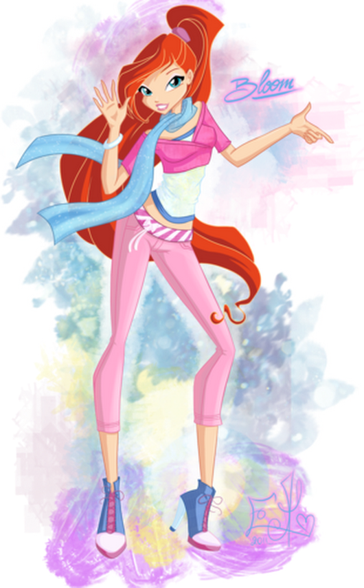 Photo - Winx Club Bloom Cafe (530x855), Png Download