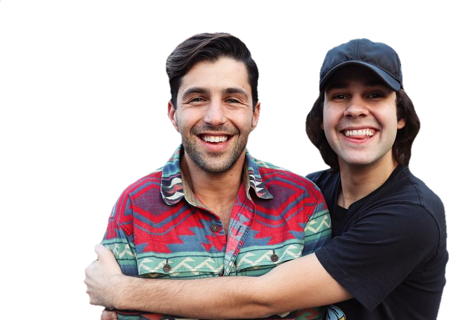 Daviddobrik Sticker - David Dobrik And Josh Peck (982x632), Png Download