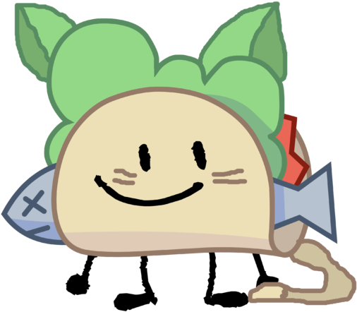 Cat Taco - Bfdi Taco (557x480), Png Download