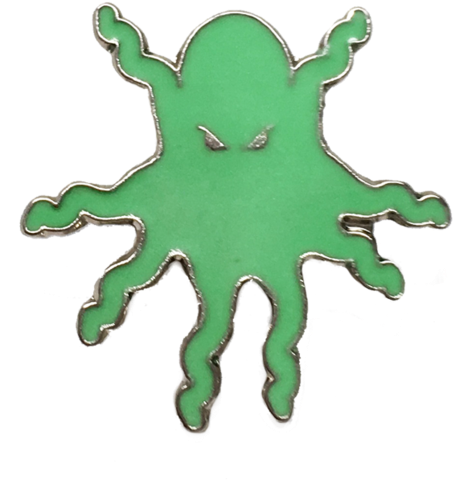 Octopus Pin - Illustration (600x600), Png Download