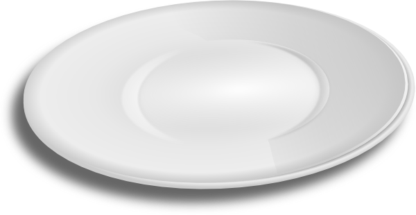 Plate Vector Png - Plate (600x310), Png Download