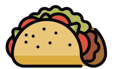 Mexican - Taco (500x328), Png Download