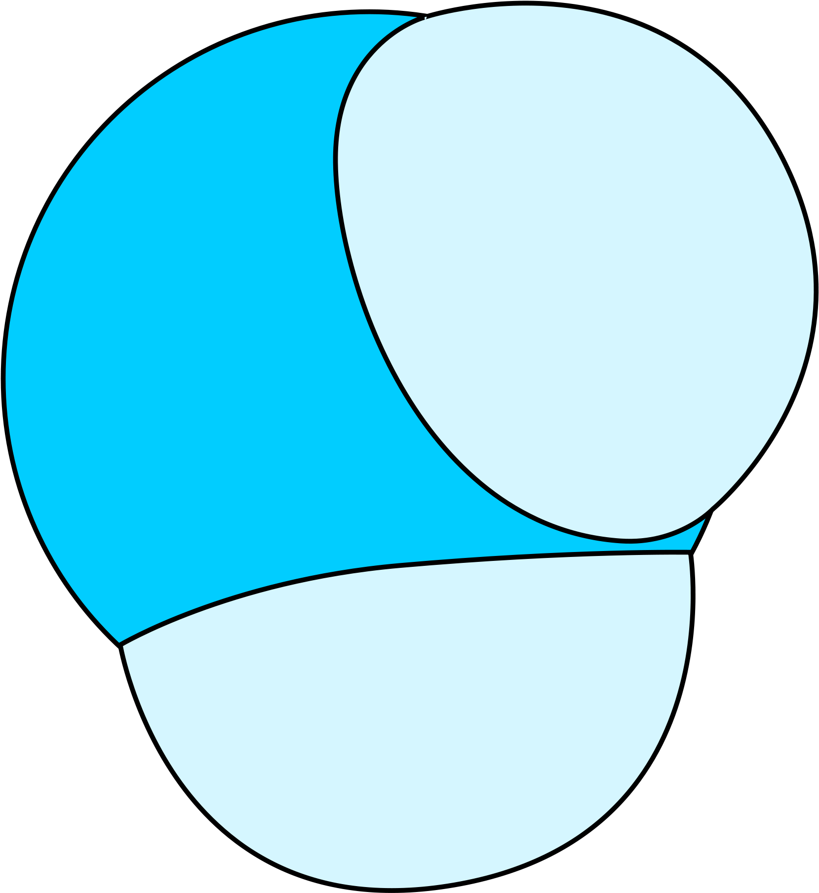 Open - Water Molecule Color Blue Png (2000x2000), Png Download