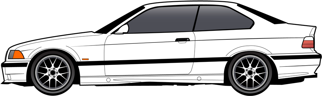1995 Bmw E36 M3 - Bmw (1200x380), Png Download