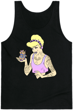 Pastel Goth Cinderella Tank Top - Forget Glass Slippers This Princess Wears Sneakers (484x484), Png Download