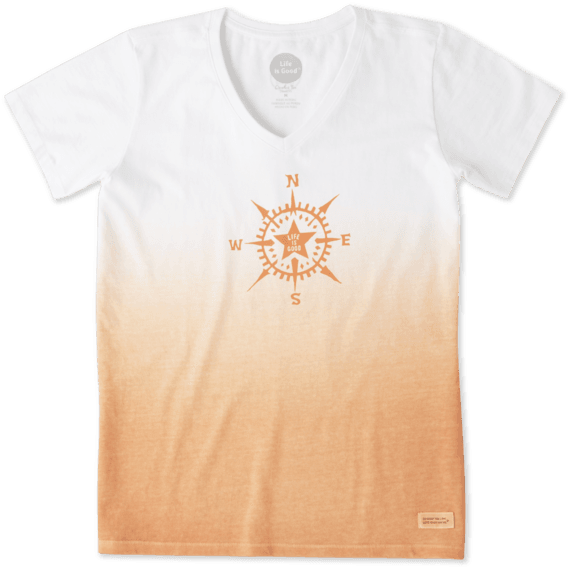 Women's Compass Star Crusher Vee - Active Shirt (570x570), Png Download