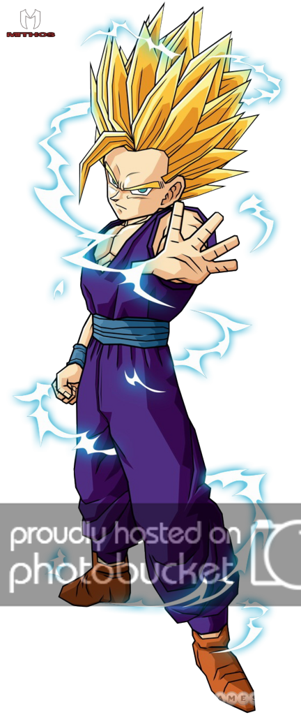 En El Estado De Super-sayajin, El Aura Aumenta De Intensidad - Dragon Ball Z Characters Gohan (432x1024), Png Download