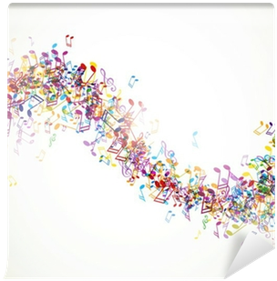 Fotomural Vector Fondo Con Las - Музыкальный Фон (400x400), Png Download