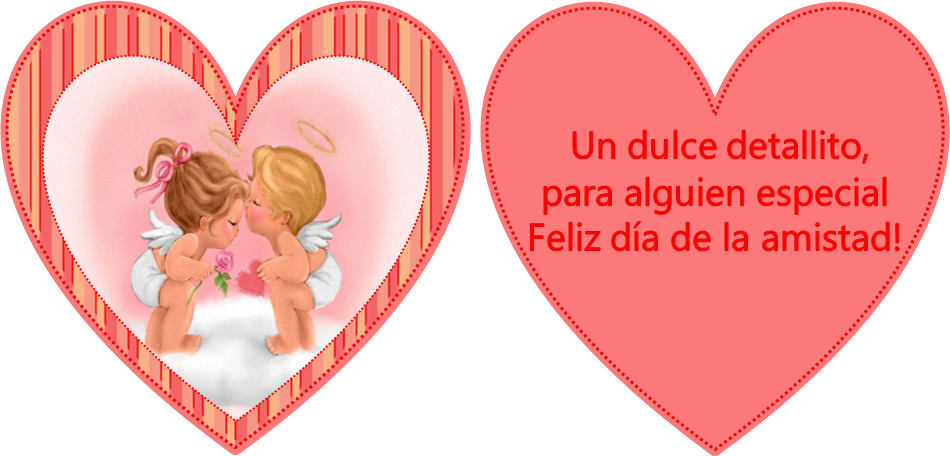 Imagen De Corazones Feliz Dia Del Amor Y La Amistad - Angel Kissing Ornament (round) (950x456), Png Download