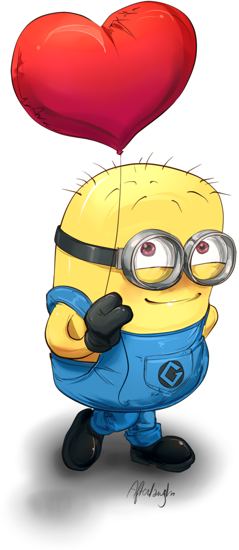 Talking Despicable Me Minion Toys - Love Minion (800x1132), Png Download