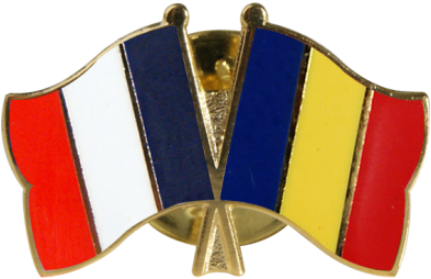 Rumania Friendship Flag Pin, Badge - Italy (1500x997), Png Download
