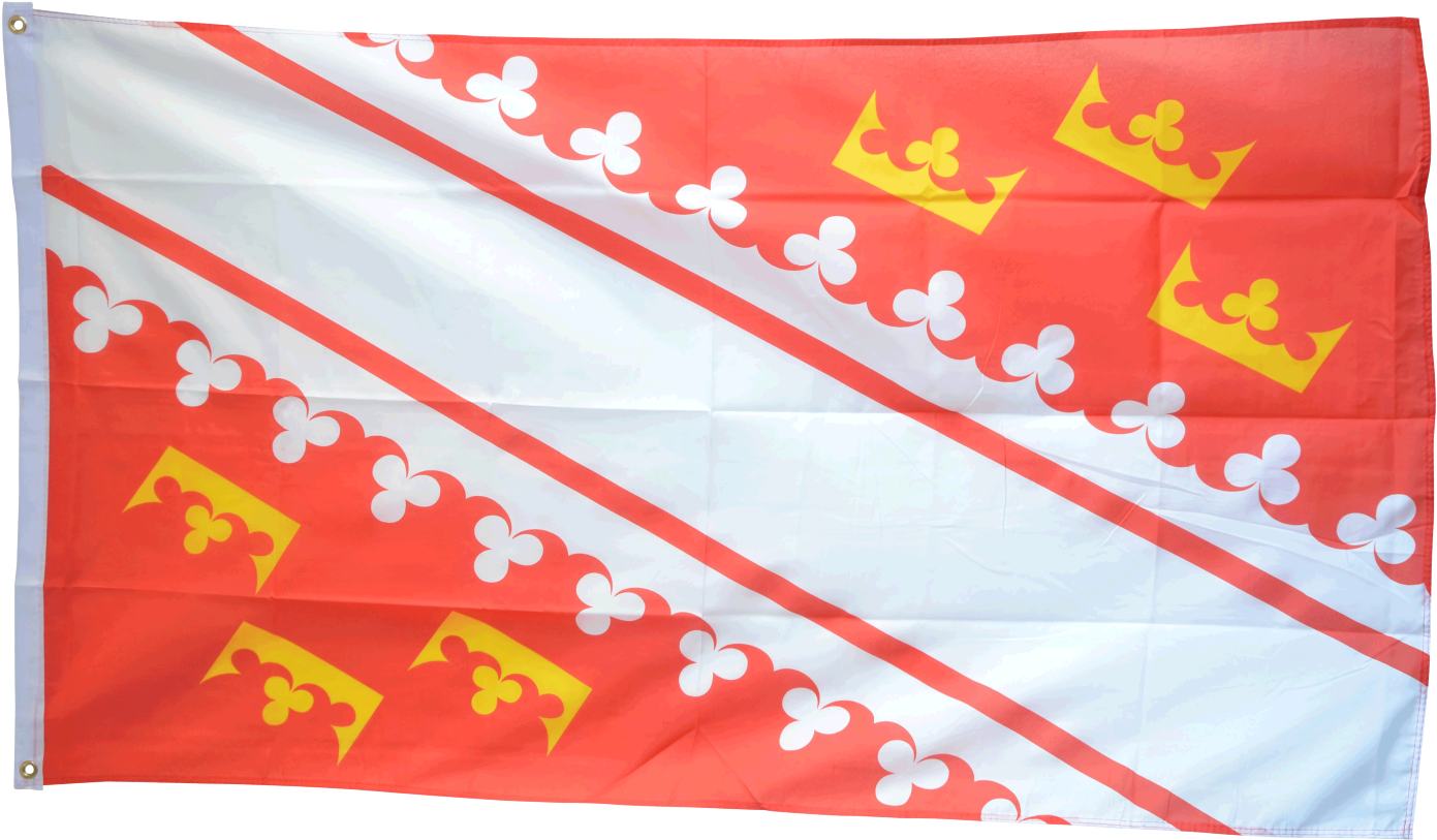 5ft X 3ft Alsace Flag With 2 Eyelets (1500x993), Png Download
