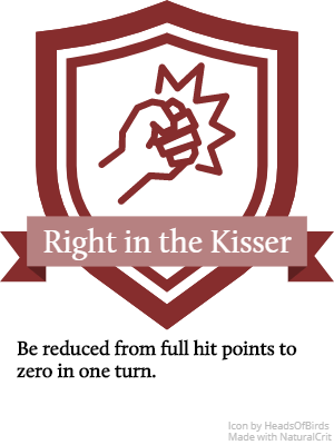 Right In The Kisser Achievement - Magical Boy (300x400), Png Download