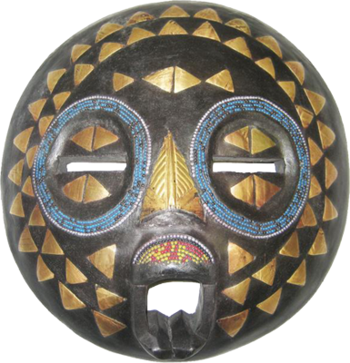 Afrika Mask 4 Psd - African Mask Transparent Background (385x400), Png Download