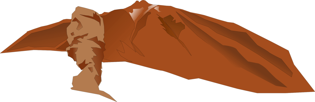 Teide Mountain Volcano Drawing Download - Sand Desert Clipart Download (1047x340), Png Download