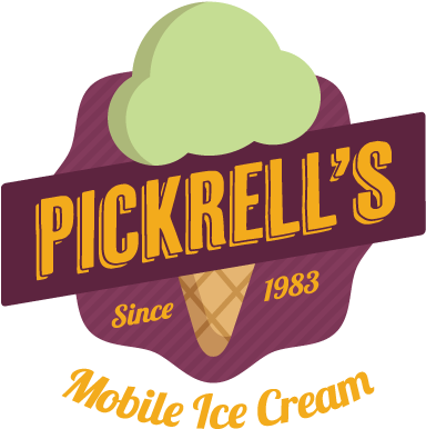 Pickrells Mobile Ice Cream Logo - Ice Cream (386x393), Png Download