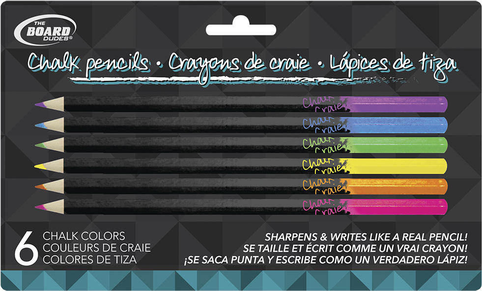 Cnn93 Package - Board Dudes Colored Chalk Pencils, #14269 (1000x1000), Png Download