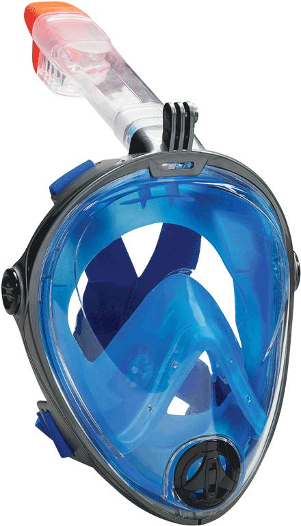 Side Purge Valves Prevent Fogging And Allow Excess - Z Leader Snorkel Mask (575x800), Png Download