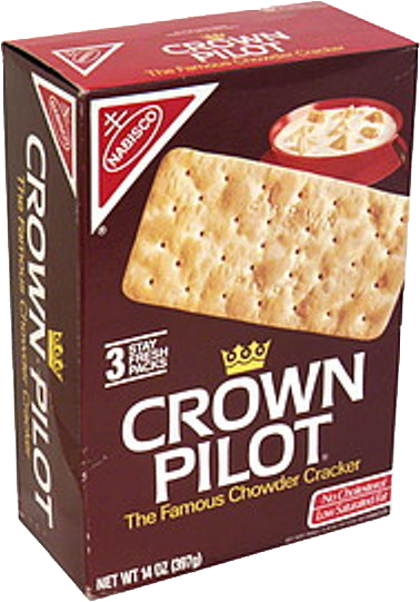 As A Kid, My After-school Snack Was Two Crown Pilot - Crown Pilot Crackers - 14 Oz Box (394x546), Png Download
