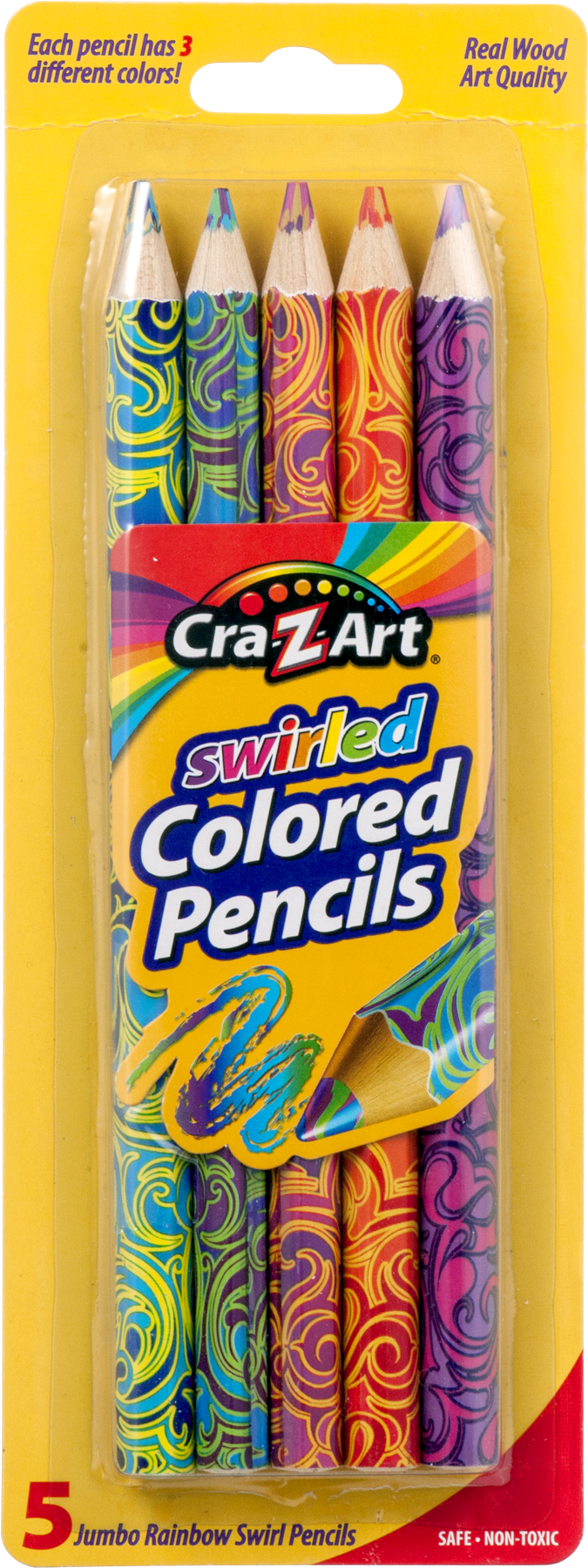 Cra-z-art Coloured Pencils, 72ct (1800x1800), Png Download