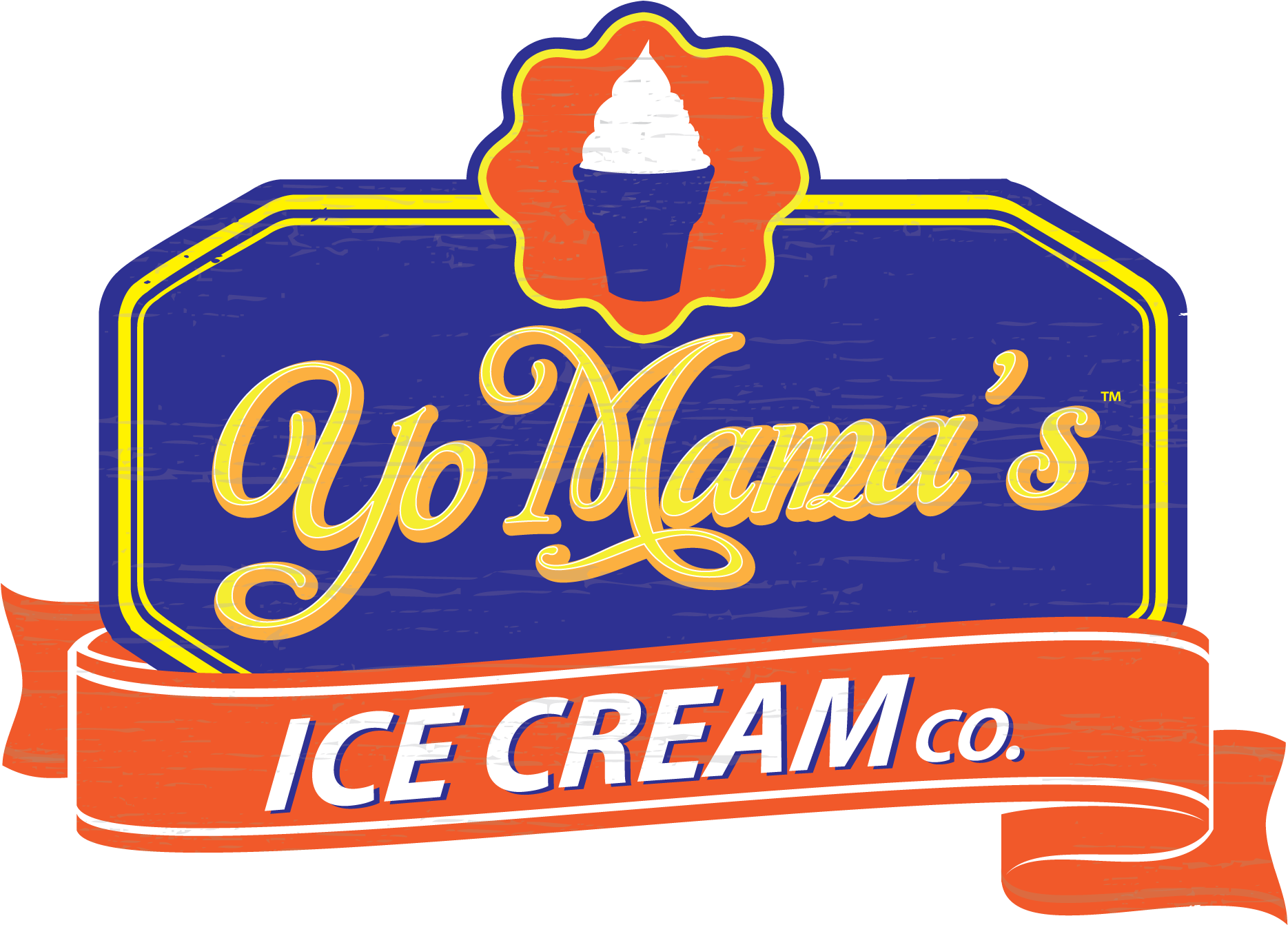 Yo Mama's Ice Cream (2000x1462), Png Download