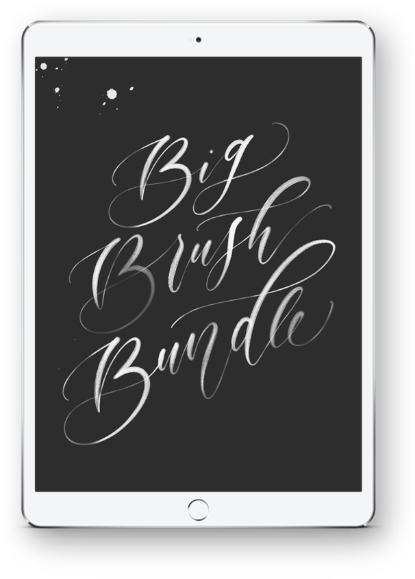 Brush For Procreate - Calligraphy (800x1033), Png Download