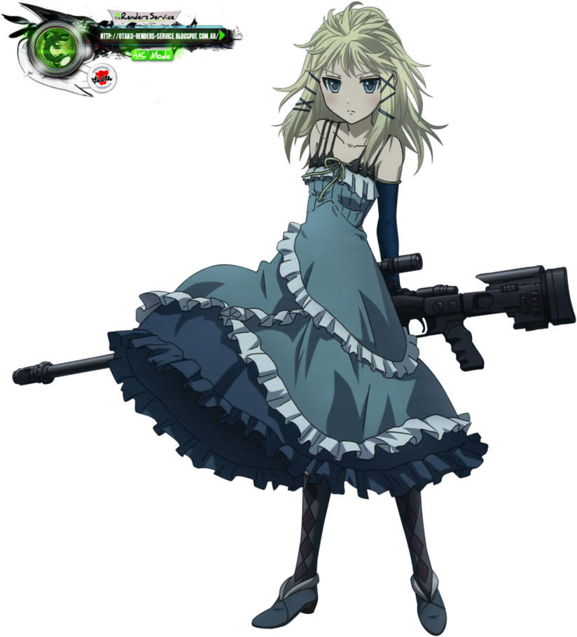 Black Bullet Tina Black Bullet, Dark, Manga Anime, - Tina Sprout (861x927), Png Download