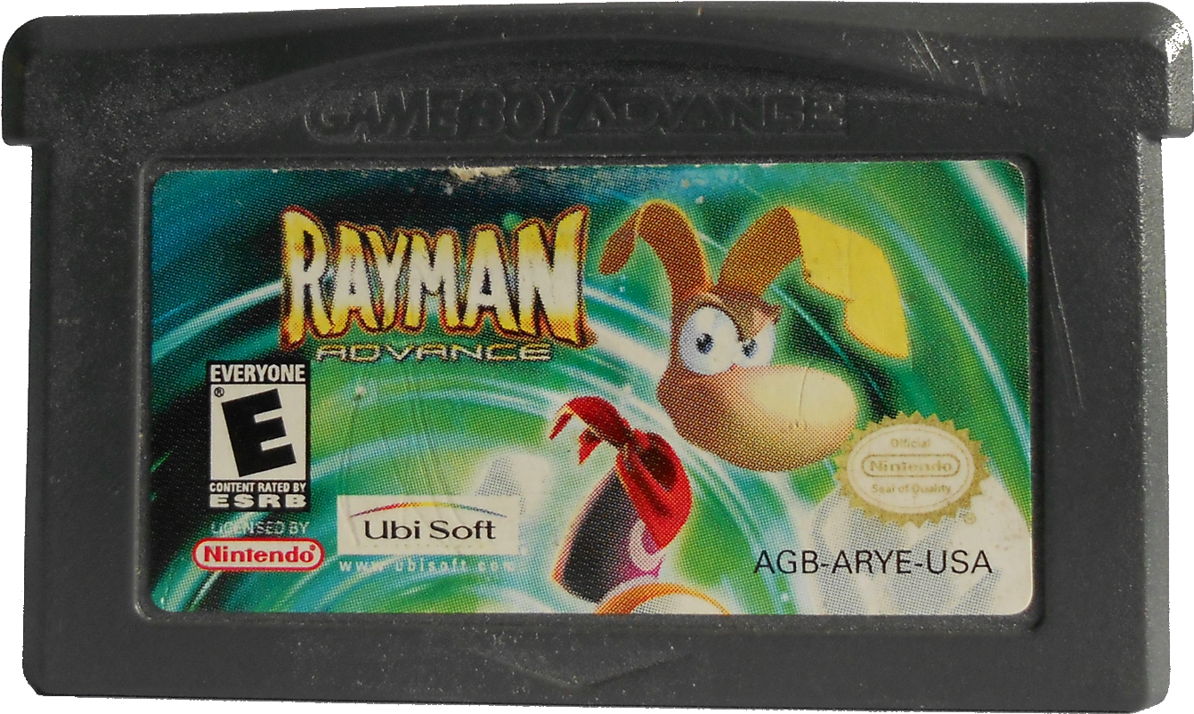 Rayman Advanced Game Cartridge - Rayman Advance Gameboy Advanced Gba (2162x1622), Png Download