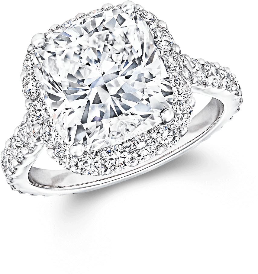 A Graff Cushion Cut Icon Engagement Ring - Graff Icon Ring (2000x2000), Png Download