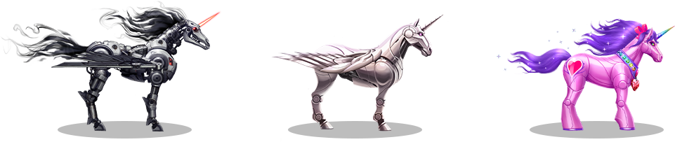 Unicorns - Robot Unicorn Attack Wing (961x203), Png Download