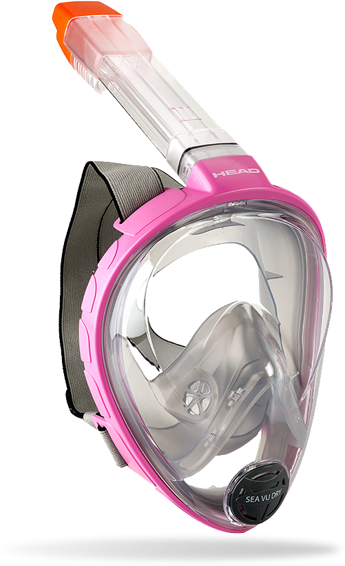 The Sea Vu Dry Full Face Snorkel Mask Represents A - Head Sea Vu Dry Full Face Mask, Black (700x1000), Png Download