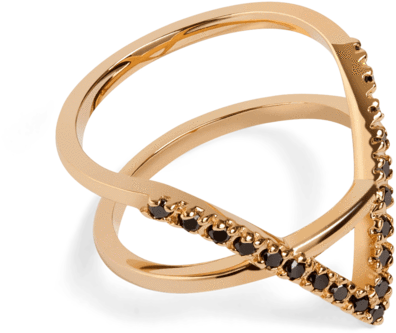 Icon Ring With Black Diamonds Aurate New York - Ring (1024x1024), Png Download