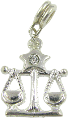 Universal Scales Zodiac Sign Libra Charm (500x500), Png Download