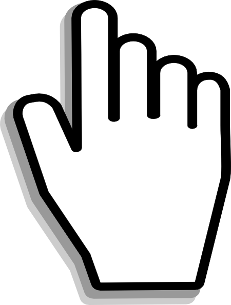 Small - Finger Cursor (450x595), Png Download