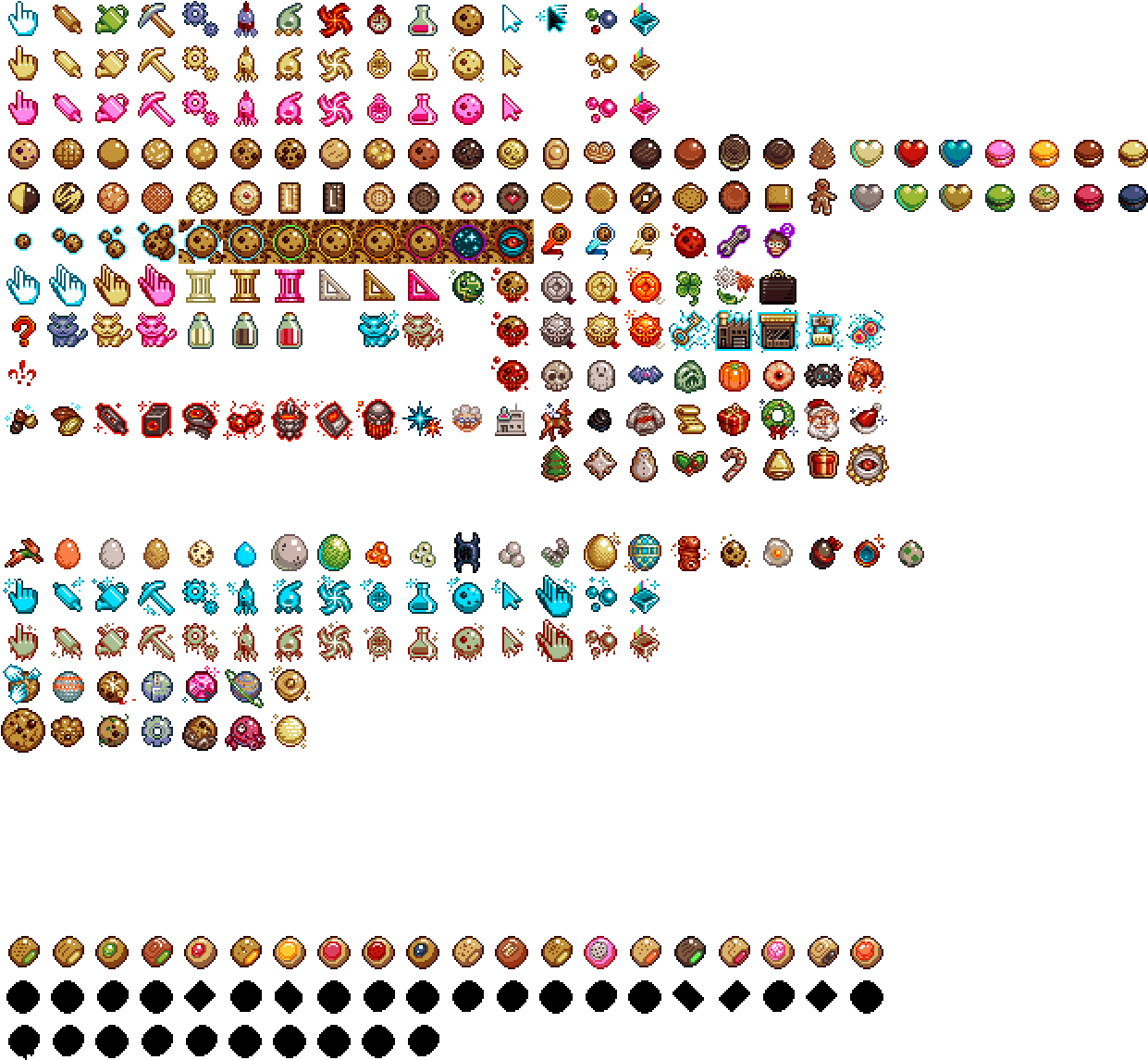 Http - //orteil - Dashnet - - Cookie Clicker Sprite Sheet (1248x1248), Png Download