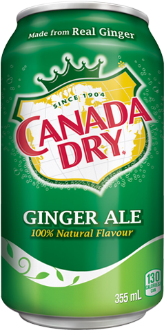 Canada Dry - Ginger Ale Canada Dry (250x500), Png Download