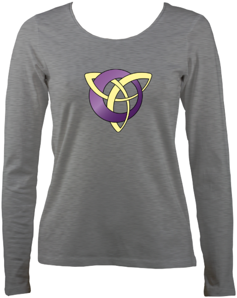 Celtic Design Women's Long Sleeve Shirt - Long-sleeved T-shirt (600x600), Png Download