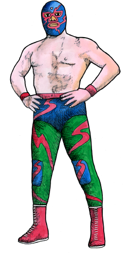 Luchador - Luchador Png (257x498), Png Download